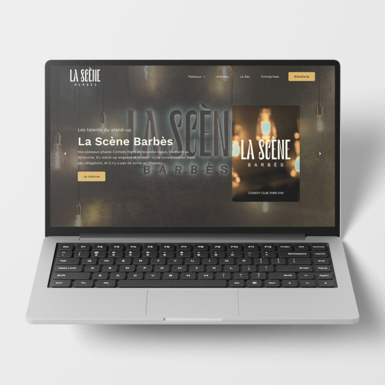 Capture d'écran du site internet de la Scène Barbès