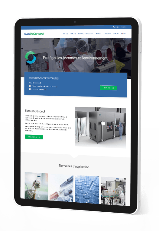 capture écran du site internet