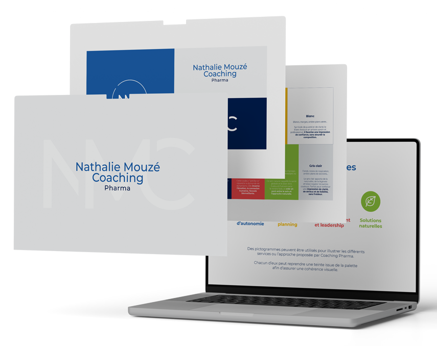 Ecrans du site internet de coaching Pharma