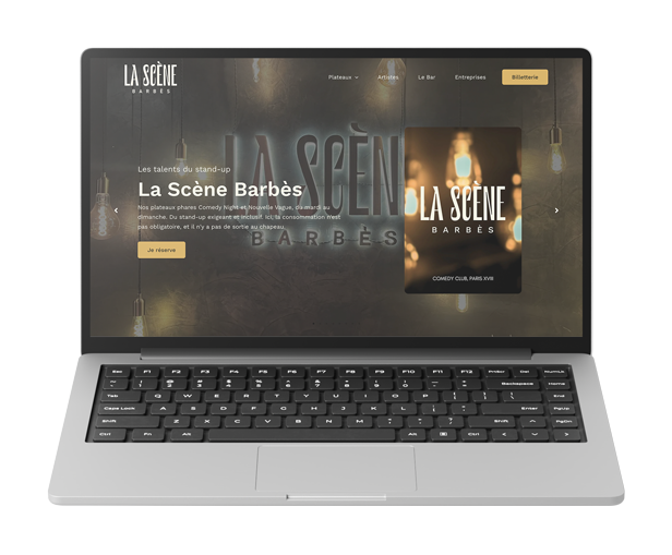 Site internet présentant la scène barbes