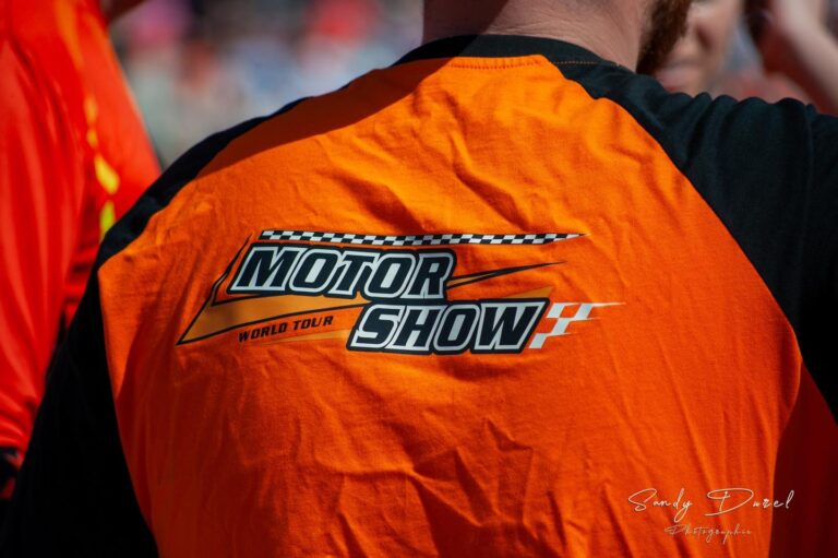 t shirt orange du motorshow